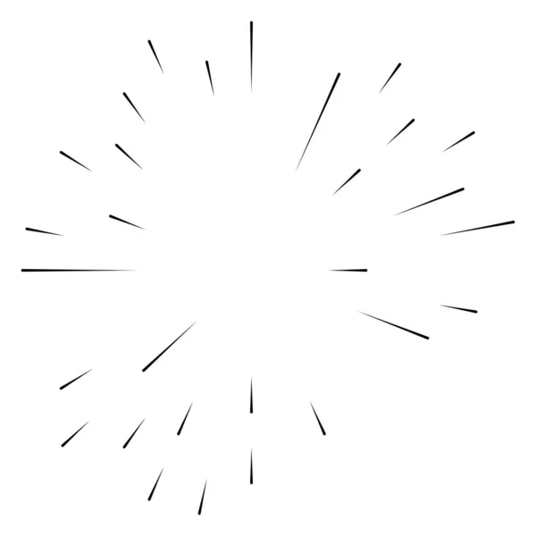 随机径向 圆形线 摘要几何圆矢量元 螺旋状 涡旋效应 — 图库矢量图片