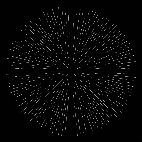 Rastgele dairesel çizgiler. Soyut geometrik çember vektör elemanı. Patlama, spiral, girdap etkisi