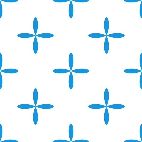 Simple Blue Flowers Petals Seamless Repeable Pattern Background Природа Экология — стоковый вектор