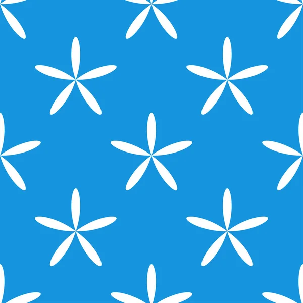 Simple Blue Flowers Petals Seamless Repeable Pattern Background Природа Экология — стоковый вектор