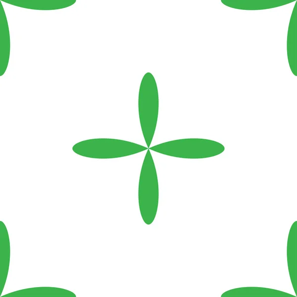 Απλά Πράσινα Λουλούδια Πέταλα Χωρίς Ραφή Επαναλαμβανόμενο Μοτίβο Φόντο Φύση — Διανυσματικό Αρχείο