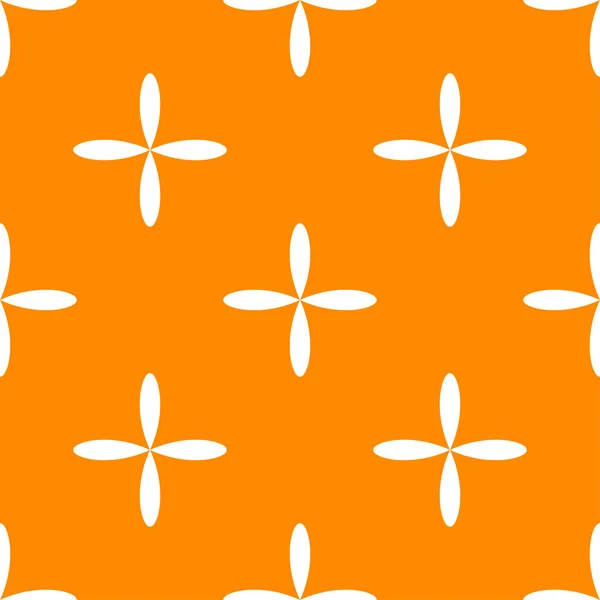Einfache Orange Gelbe Blüten Blütenblätter Nahtlos Wiederholbares Muster Hintergrund Natur — Stockvektor