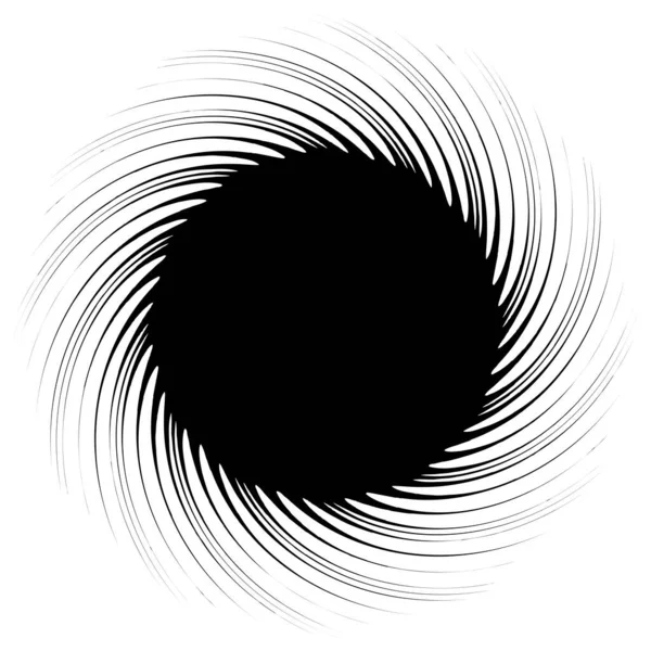 Абстрактный Круг Геометрическая Графика Значок Символ Радиальный Концентрический Элемент Логотип — стоковый вектор