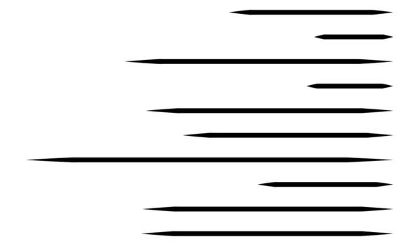 Onregelmatige Willekeurige Lijnen Strepen Patroon Vector Element — Stockvector