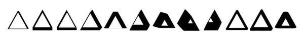 Triangolo Geometrico Astratto Irregolare Forma Asimmetrica Elemento Illustrazione Vettoriale Stock — Vettoriale Stock