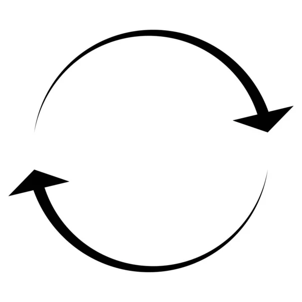 Cirkulære Cirkel Pil Element Som Genbrug Opdatere Opdatere Genindlæse Ikon – Stock-vektor