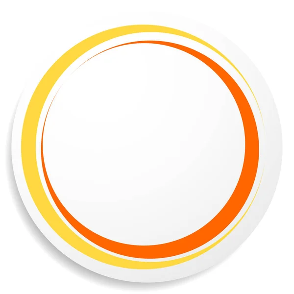 Cirkel Ronde Badge Label Tag Knoopvorm Met Lege Lege Ruimte — Stockvector