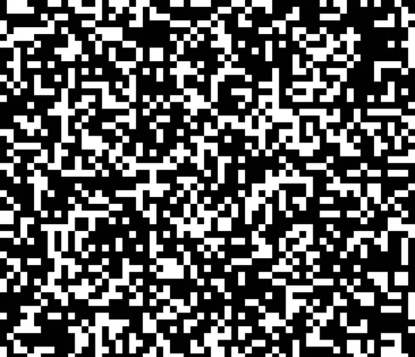 Náhodné Čtverce Obdélníky Černé Bílé Monochromatické Geometrické Pozadí Vzor Textura — Stockový vektor