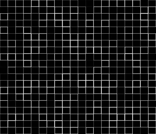 Véletlen Négyzetek Téglalapok Fekete Fehér Monokróm Geometriai Háttér Patttern Textúra — Stock Vector