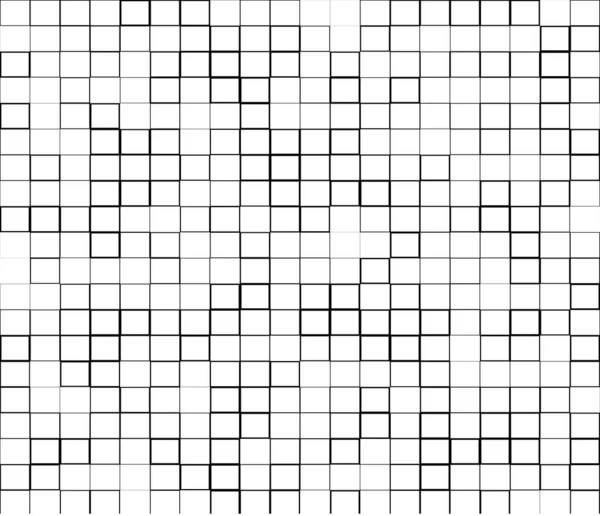 Willekeurige Vierkanten Rechthoeken Zwart Wit Monochrome Geometrische Achtergrond Patrijs Textuur — Stockvector