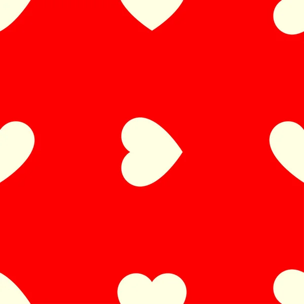 Безшовний Візерунок Серцями Фон Дня Святого Валентина Векторні Ілюстрації — стоковий вектор