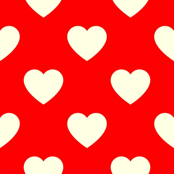 Bezproblémový Vzor Srdcem Valentýn Pozadí Vektorové Ilustrace — Stockový vektor