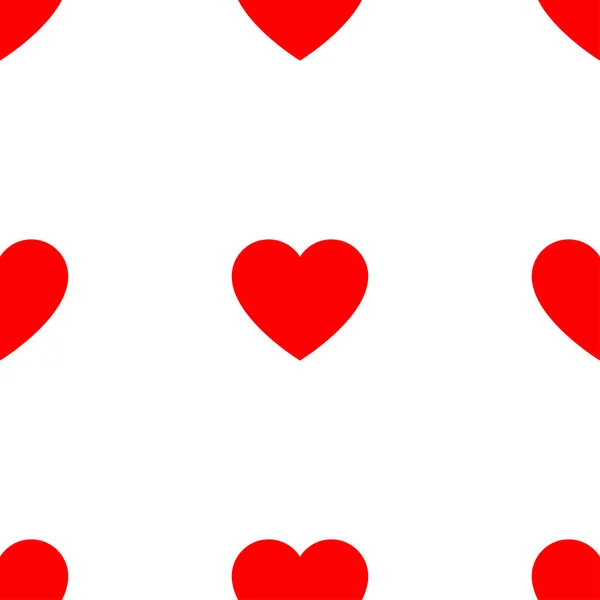 Nahtlose Wiederholbare Herzform Symbolmuster Textur Herzverpackung Verpackungspapier Hintergrund — Stockvektor