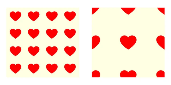 Forma Corazón Sin Costuras Repetible Patrón Icono Textura Envoltura Corazón — Vector de stock