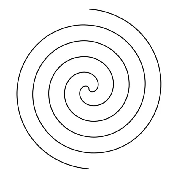 Spiralförmig Wirbel Wirbel Wirbel Und Wirbel Vektor Design Element Schwammige — Stockvektor