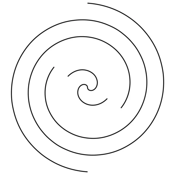 Spiralförmig Wirbel Wirbel Wirbel Und Wirbel Vektor Design Element Schwammige — Stockvektor