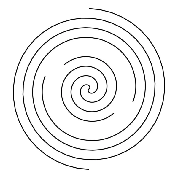 Forma Espiral Rode Gire Gire Gire Elemento Design Vetor Linhas — Vetor de Stock