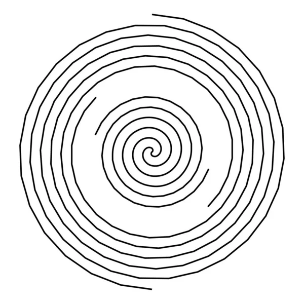 Forma Espiral Remolino Giro Giro Giro Elemento Diseño Vectores Líneas — Archivo Imágenes Vectoriales