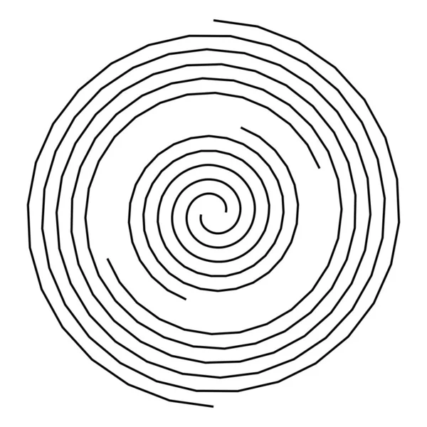 Forma Spirale Turbine Turbinii Turbinii Turbinii Elemento Design Vettoriale Billowy — Vettoriale Stock