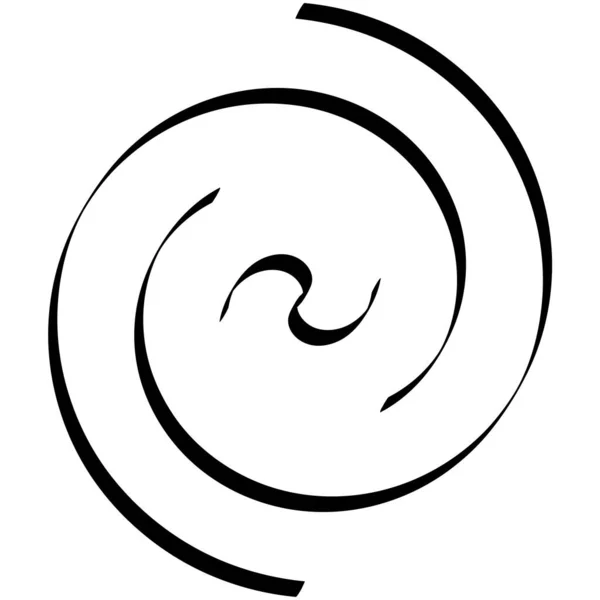 精神的な形だ 渦のベクトル設計要素 曲線の太さ — ストックベクタ