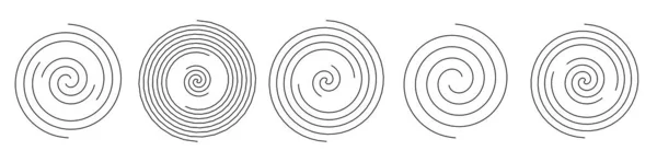 Spiralny Kształt Wirować Wirować Wirować Wirować Wektor Element Projektu Billowe — Wektor stockowy