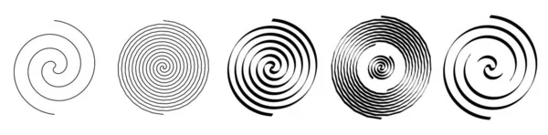 精神的な形だ 渦のベクトル設計要素 屈曲した線だ ストック ベクトル イラスト クリップ アート グラフィック — ストックベクタ