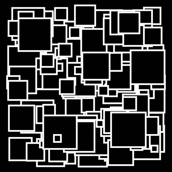 随机的 分散的正方形图案 纹理元素 随机性概念 — 图库矢量图片