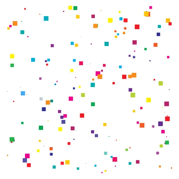 Random Scattered Squares Pattern Texture Element Randomness Concept — Stock Vector