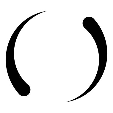 Eş merkezli, radyal çizgiler, daireler simgesi. Bölünmüş daire şekli. Spiral, girdap, kıvrım ve büküm tasarım elementi