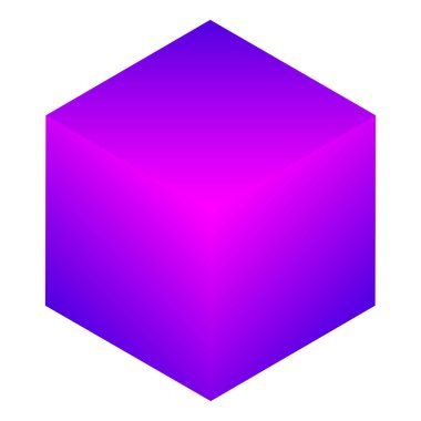 İnşaat, inşa, inşa, inşa, teknoloji, mimari ve geliştirme ikonu, sembol, logo olarak 3D izometrik küp (ler). Stock vektör illüstrasyonu, klip- art grafikleri