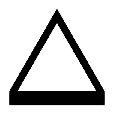 Üçgen, üçgen geometrik soyut düzensiz, asimetrik şekil, element. Stock vektör illüstrasyonu, klip- art grafikleri