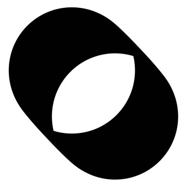 Çember, oval, elips geometrik soyut düzensiz, asimetrik şekil, element. Stock vektör illüstrasyonu, klip- art grafikleri