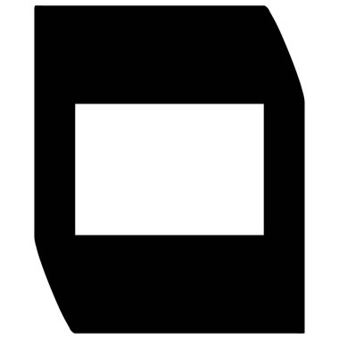 Kare geometrik soyut düzensiz, asimetrik şekil. Stock vektör illüstrasyonu, klip- art grafikleri