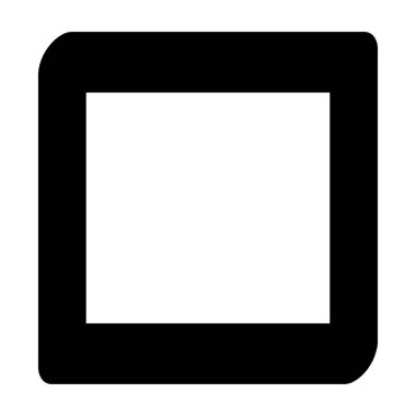 Kare geometrik soyut düzensiz, asimetrik şekil. Stock vektör illüstrasyonu, klip- art grafikleri