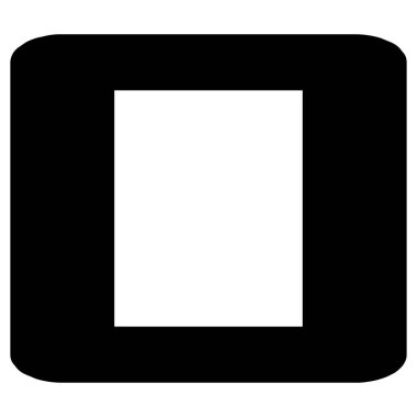 Kare geometrik soyut düzensiz, asimetrik şekil. Stock vektör illüstrasyonu, klip- art grafikleri