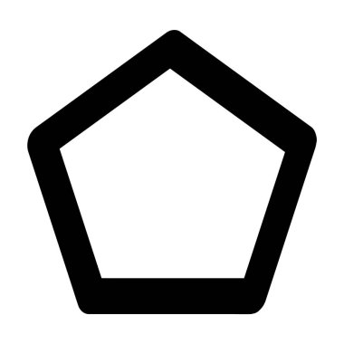 Poligon geometrik soyut düzensiz, asimetrik şekil. Stock vektör illüstrasyonu, klip- art grafikleri