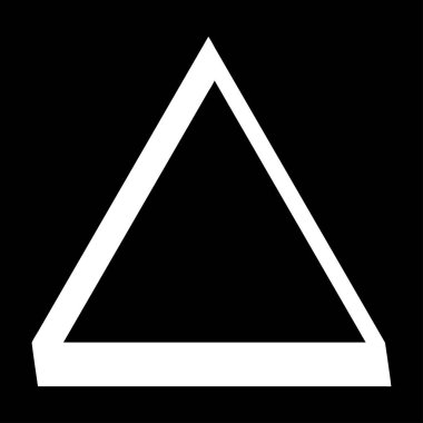 Üçgen, üçgen geometrik soyut düzensiz, asimetrik şekil, element. Stock vektör illüstrasyonu, klip- art grafikleri