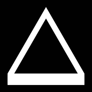 Üçgen, üçgen geometrik soyut düzensiz, asimetrik şekil, element. Stock vektör illüstrasyonu, klip- art grafikleri