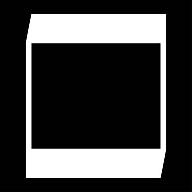 Kare geometrik soyut düzensiz, asimetrik şekil. Stock vektör illüstrasyonu, klip- art grafikleri