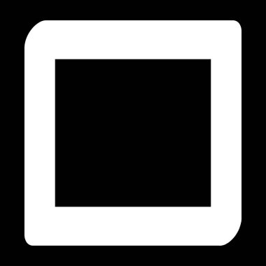 Kare geometrik soyut düzensiz, asimetrik şekil. Stock vektör illüstrasyonu, klip- art grafikleri