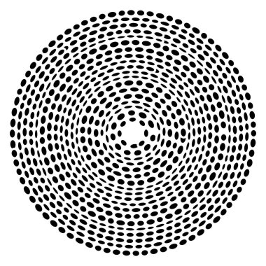 Yuvarlak yuvarlak eşmerkezli çakıl taşı, taş, kaya şekilleri. Dairesel, konsantre oval halkalar. 