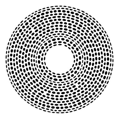 Yuvarlak yuvarlak eşmerkezli çakıl taşı, taş, kaya şekilleri. Dairesel, konsantre oval halkalar. 