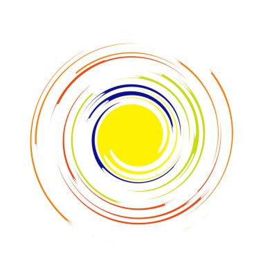 Ayrıntılı soyut sarmal, girdap, kasırga, girdap tasarım elemanı vektörü
