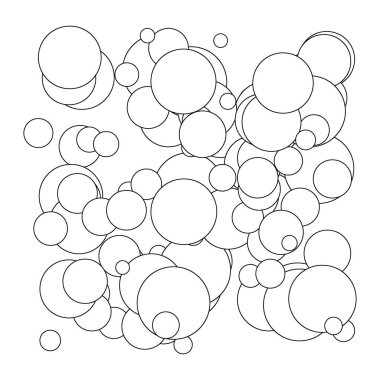 Rastgele kaotik daireler kompozisyonu. Rastgelelik kavramı
