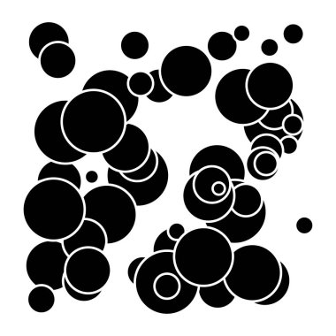 Rastgele kaotik daireler kompozisyonu. Rastgelelik kavramı