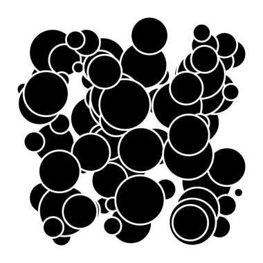 Rastgele kaotik daireler kompozisyonu. Rastgelelik kavramı