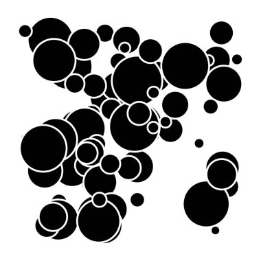 Rastgele kaotik daireler kompozisyonu. Rastgelelik kavramı