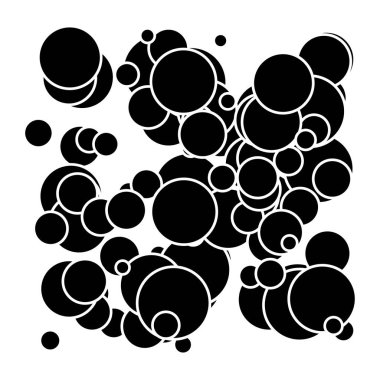 Rastgele kaotik daireler kompozisyonu. Rastgelelik kavramı