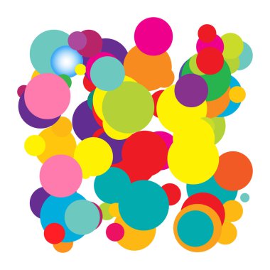 Rastgele kaotik daireler kompozisyonu. Rastgelelik kavramı