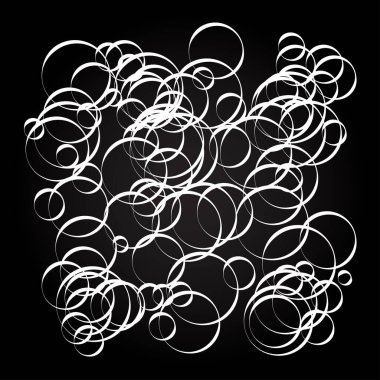 Rastgele kaotik daireler kompozisyonu. Rastgelelik kavramı